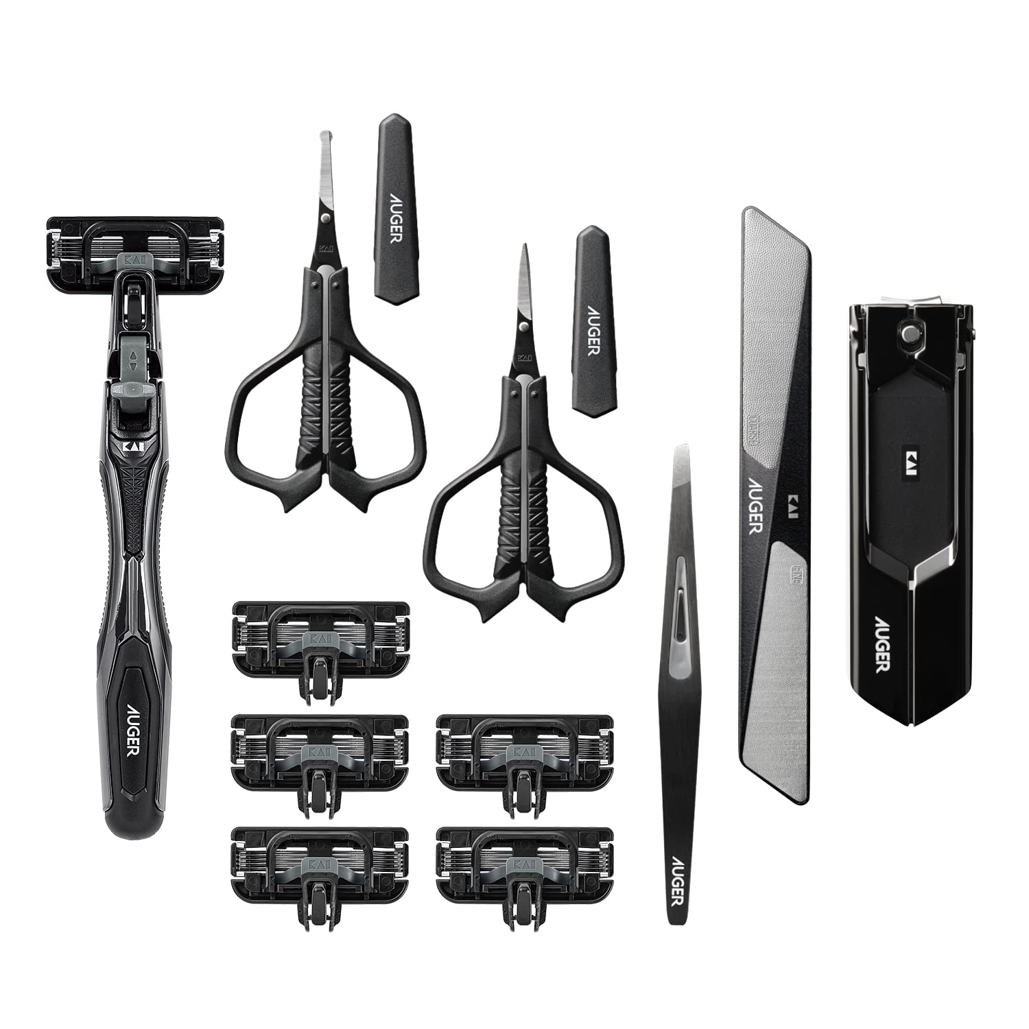 Amazon | 貝印 KAI AUGER フルセット オーガー 男性 メンズ ひげ剃り